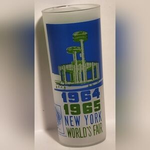 New York World's Fair 1964-1965 Souvenir Glass - 7" Tall